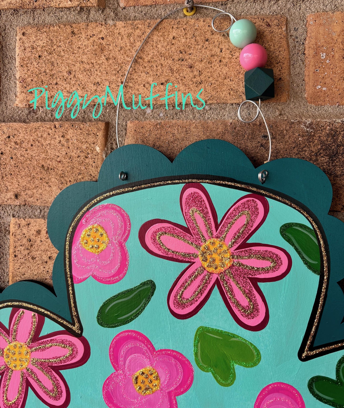 Floral Cross door hanger | Cross Door Hanger | Spring Door Hanger | Easter Door Hanger | Spring Wreath | PiggyMuffins  | Easter Wreath