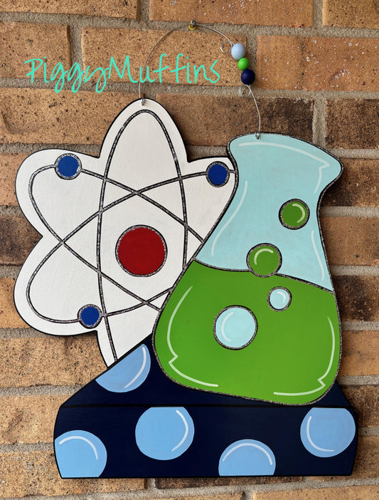Science Teacher Door Hanger - Classroom Door Hanger - Science Class Door Hanger - Teacher Door Hanger - Door Hanger - PiggyMuffins