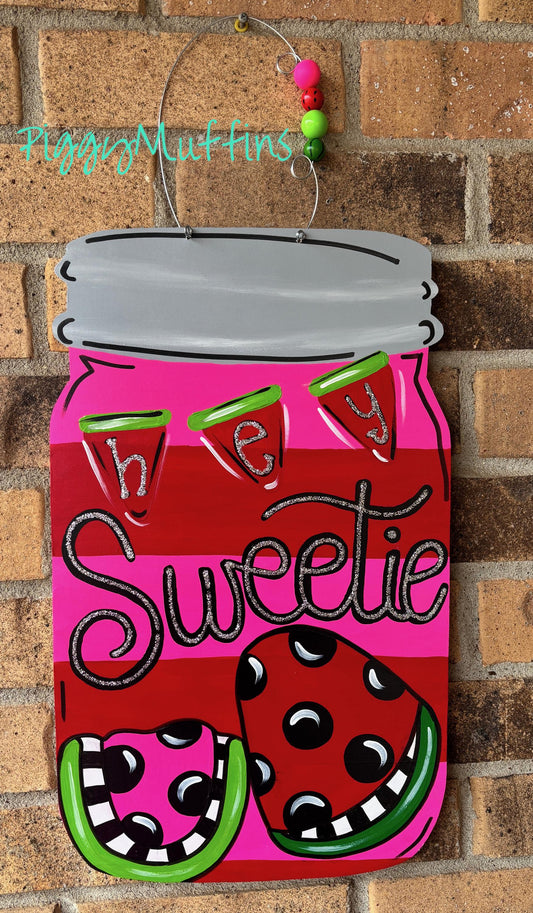 Watermelon Door Hanger: Summer Front Door Decor