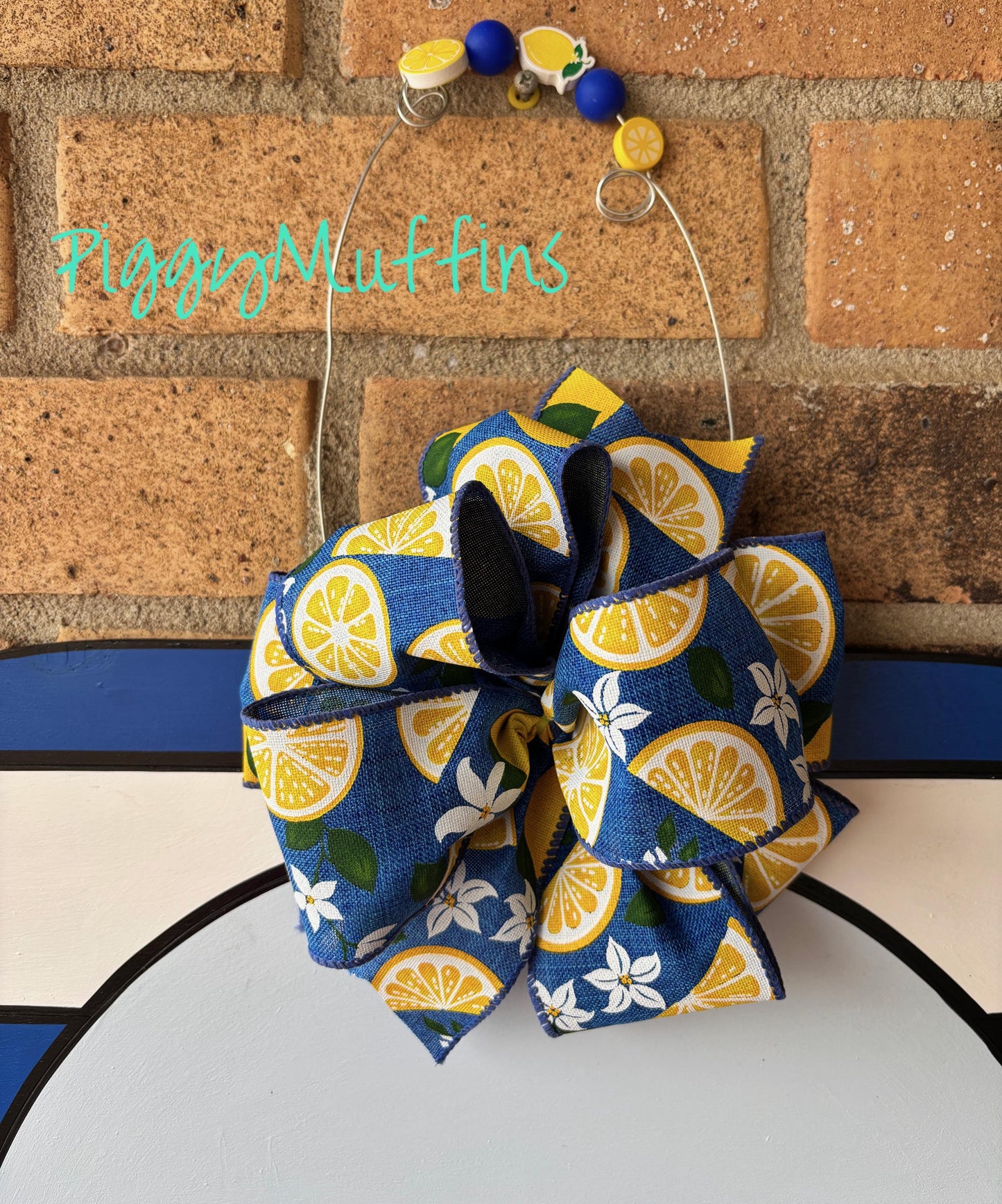 Lemon Summer Door Hanger: Personalized Welcome Sign